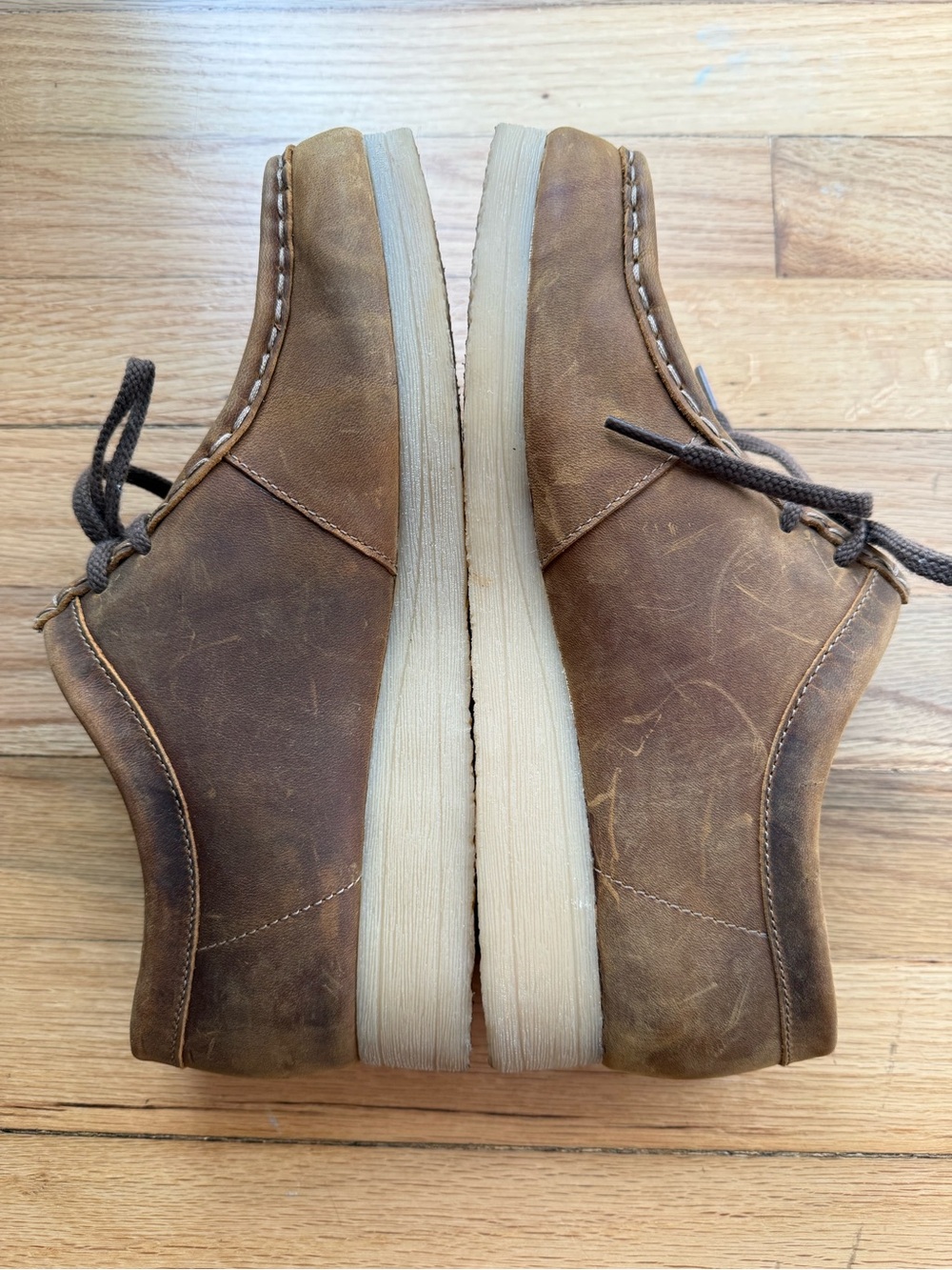 Clarks Brown Leather Women’s Mules with Cream Sole - Picture 4 of 7